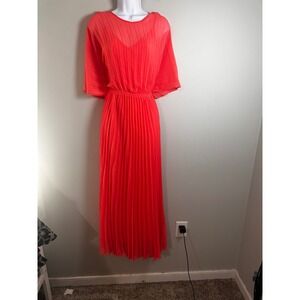 banana republic chiffon pleated midi dress Chiffon Pleated Midi Dress